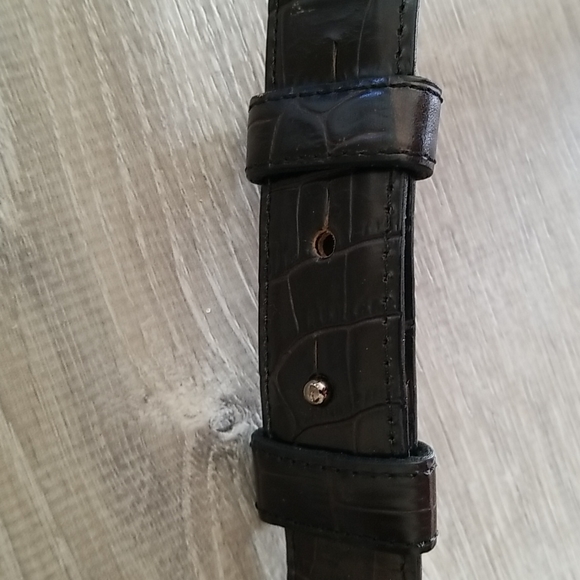 Worth, Alligator Embossed Leather Belt. - Picture 5 of 10